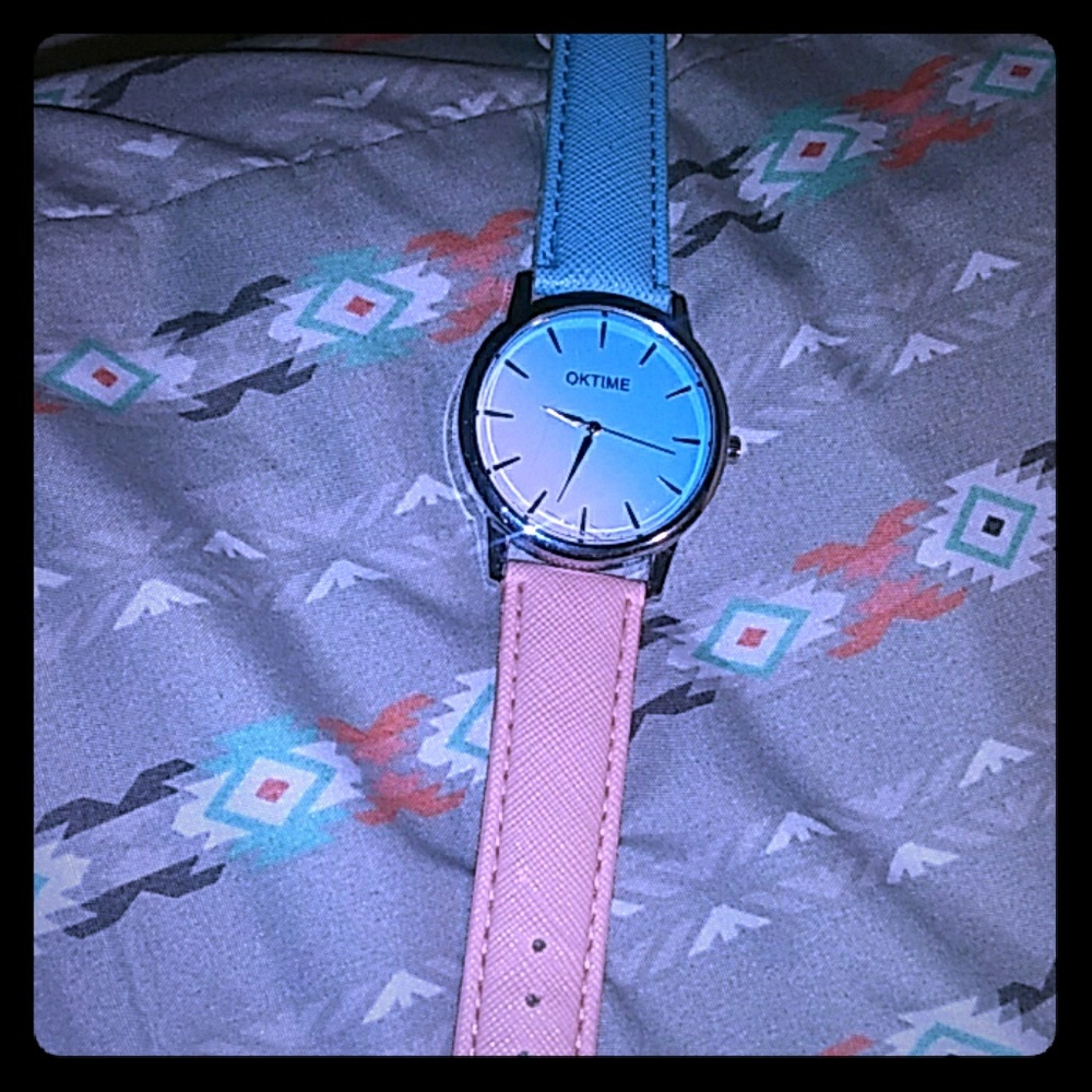 New blue and pink ombre watch